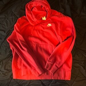 Nike Men's Red Hoodie Sweater